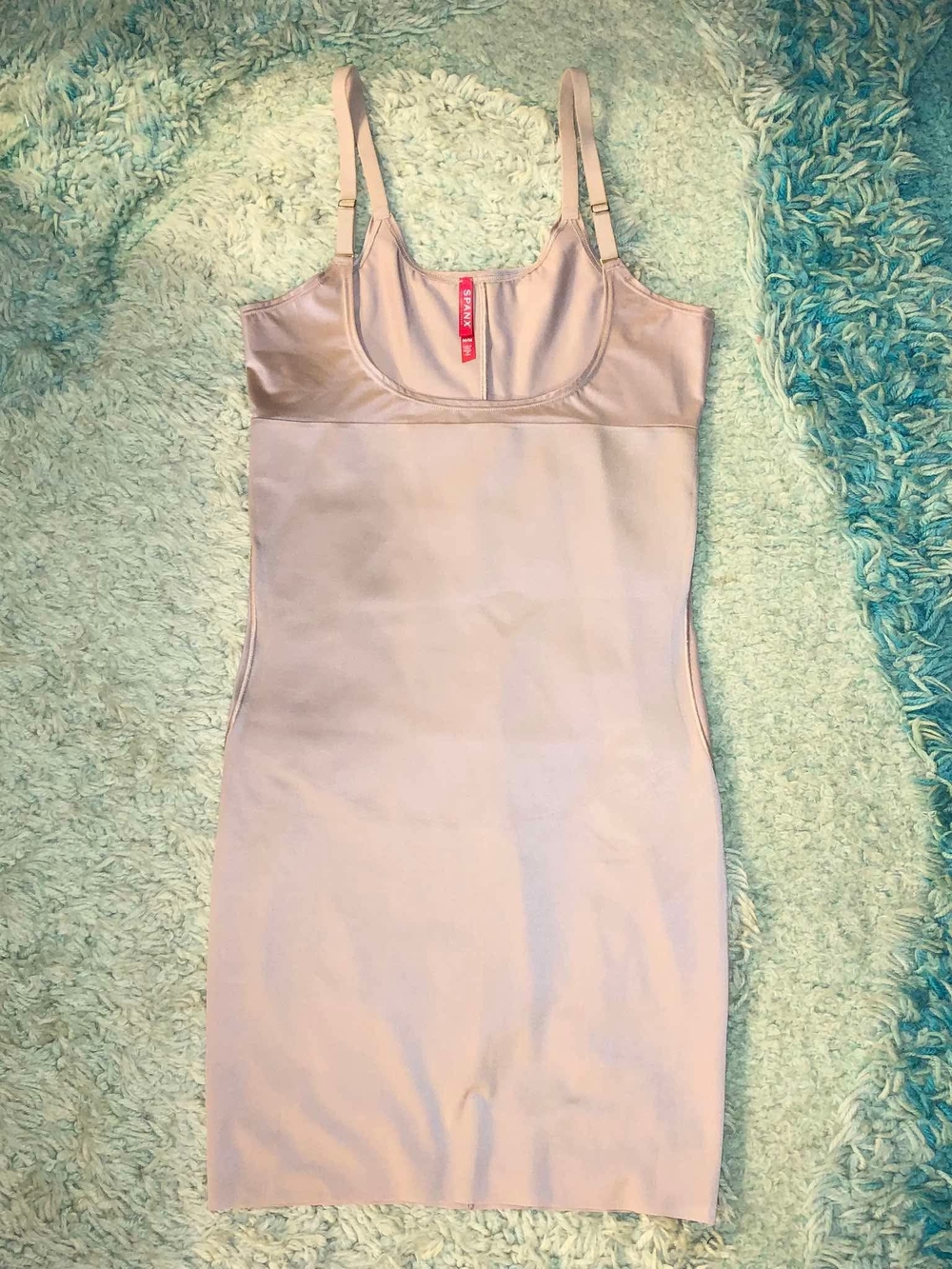 SPANX SmartGrip Slips Corselette Shapewear Firm Compression M Beige